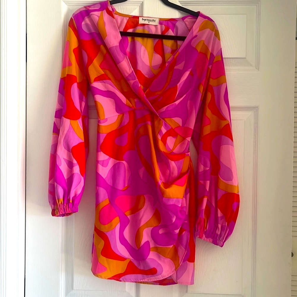 Psychedelic dress.  Halloween 60’s 70’s .   Size medium